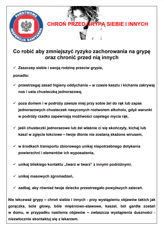 Chroń siebie i innych przed grypą